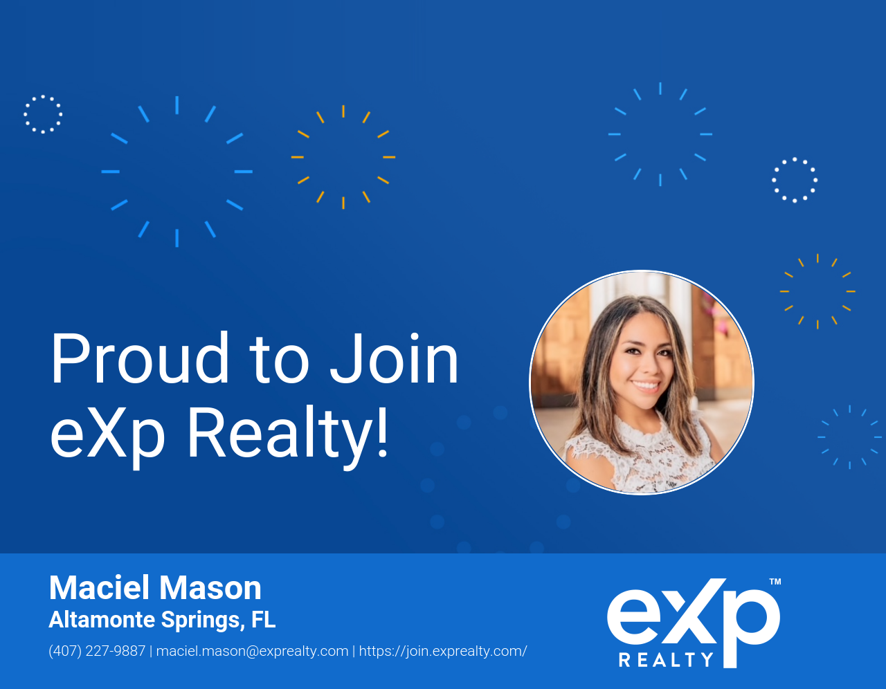 Maciel Mason Joined eXp Realty!