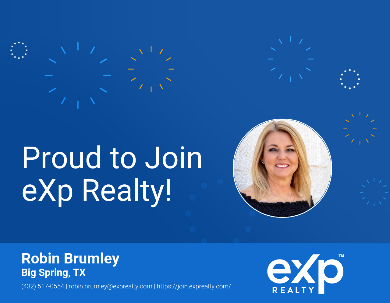 Robin Brumley Joined eXp Realty!