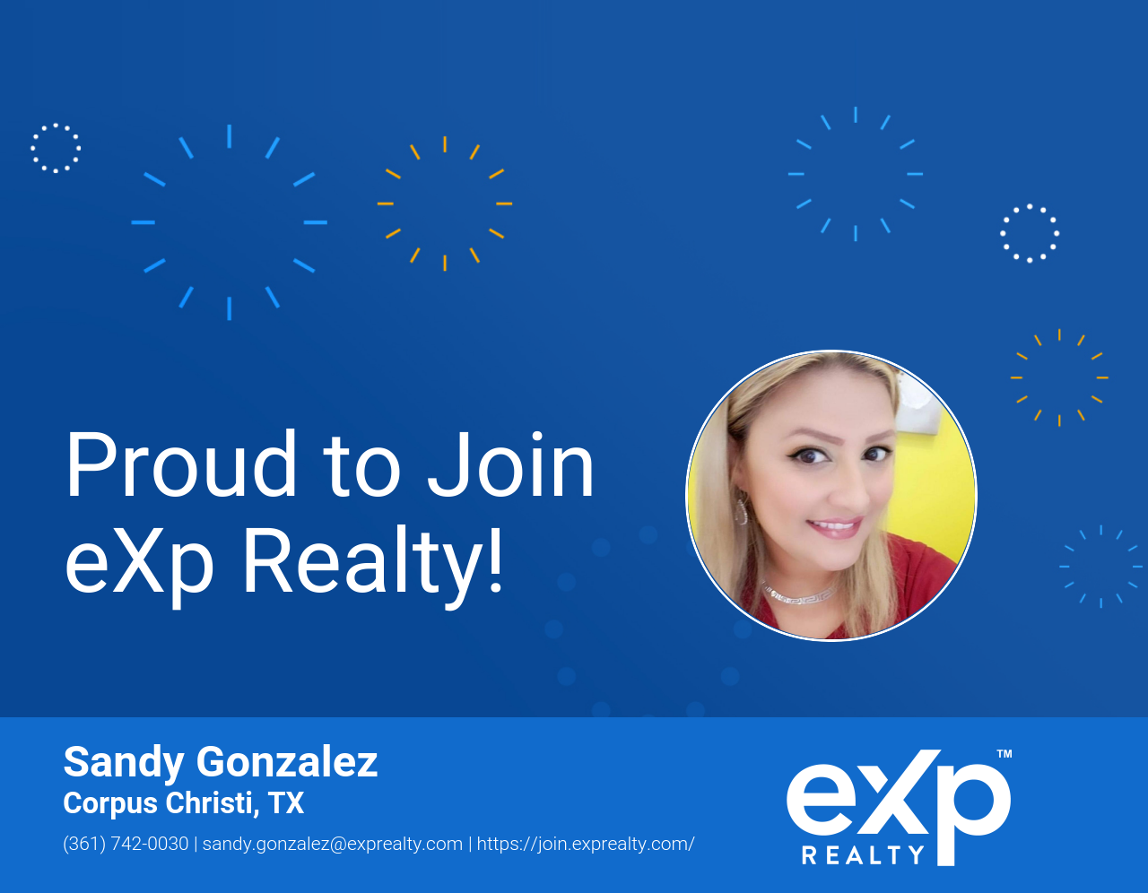 eXp Realty Welcomes Sandy Gonzalez!