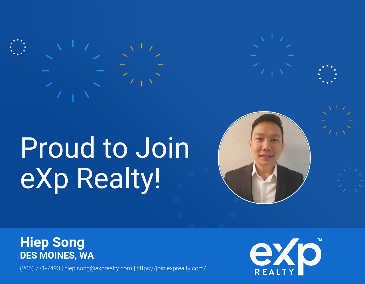 eXp Realty Welcomes Hiep Song!