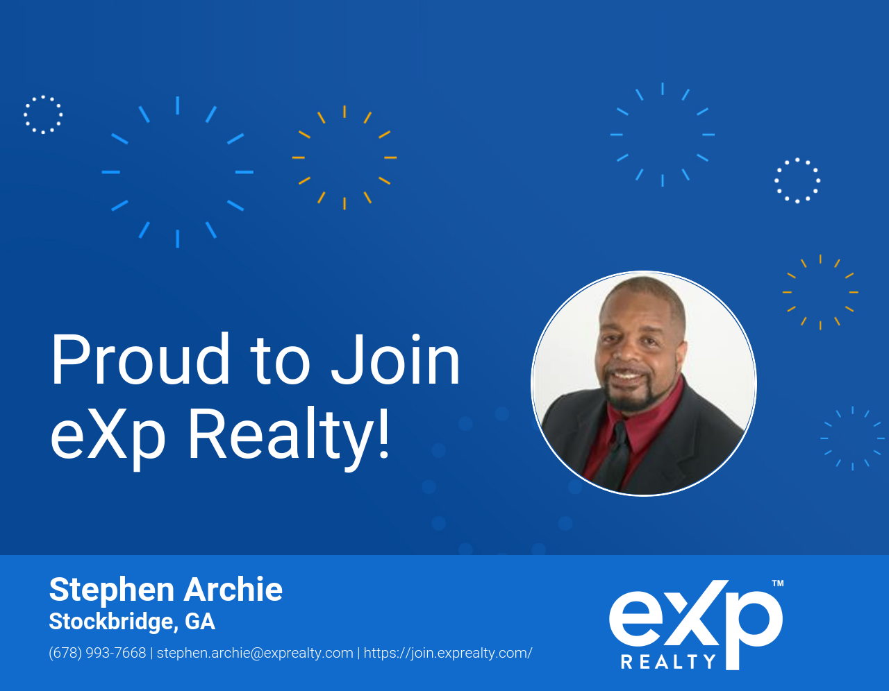 Stephen Archie Joined eXp Realty!