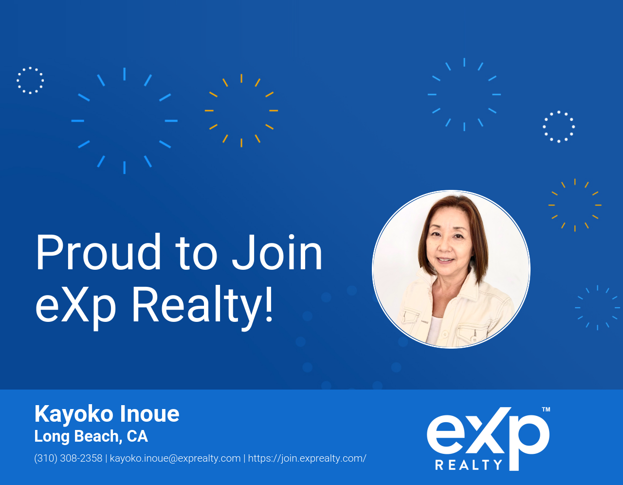 eXp Realty Welcomes Kayoko Inoue!
