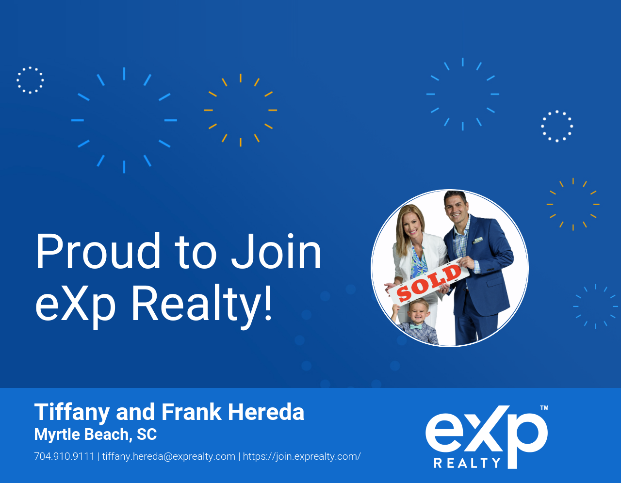 Tiffany and Frank Hereda Joined eXp Realty!