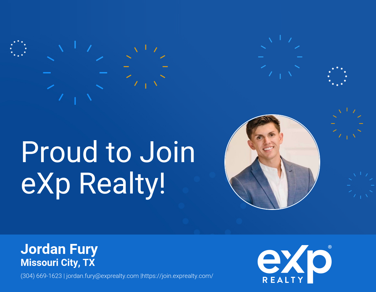 Jordan Fury Joined eXp Realty!