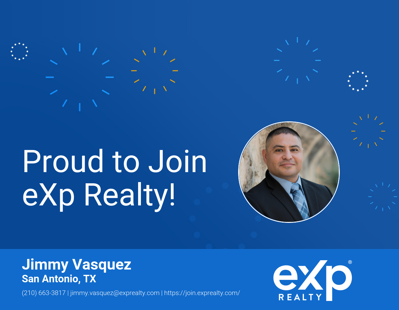 Jimmy Vasquez Joined eXp Realty!