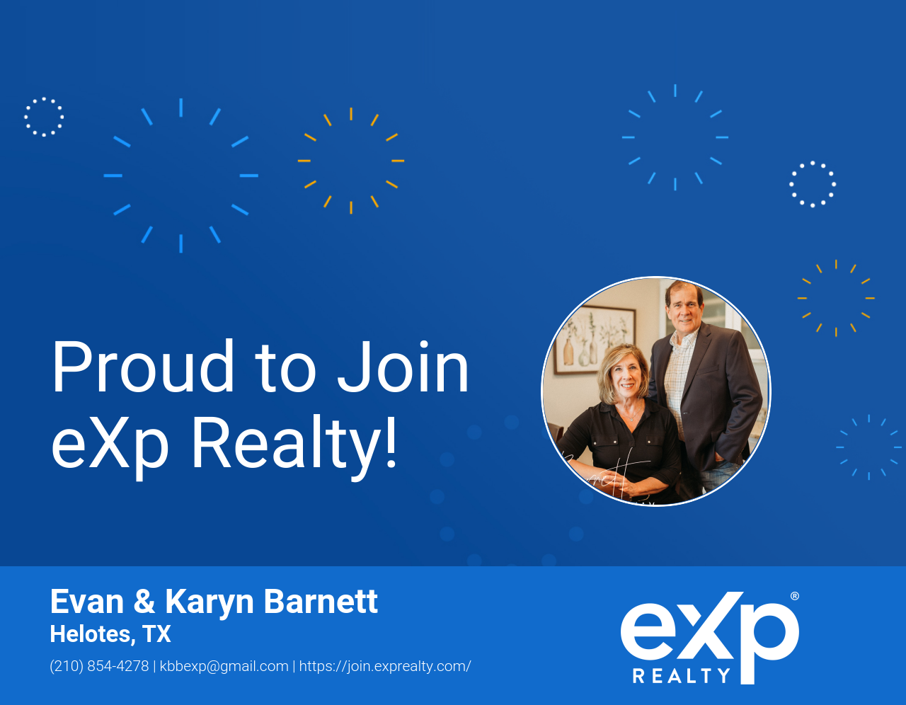 Evan & Karyn Barnett Joined eXp Realty!