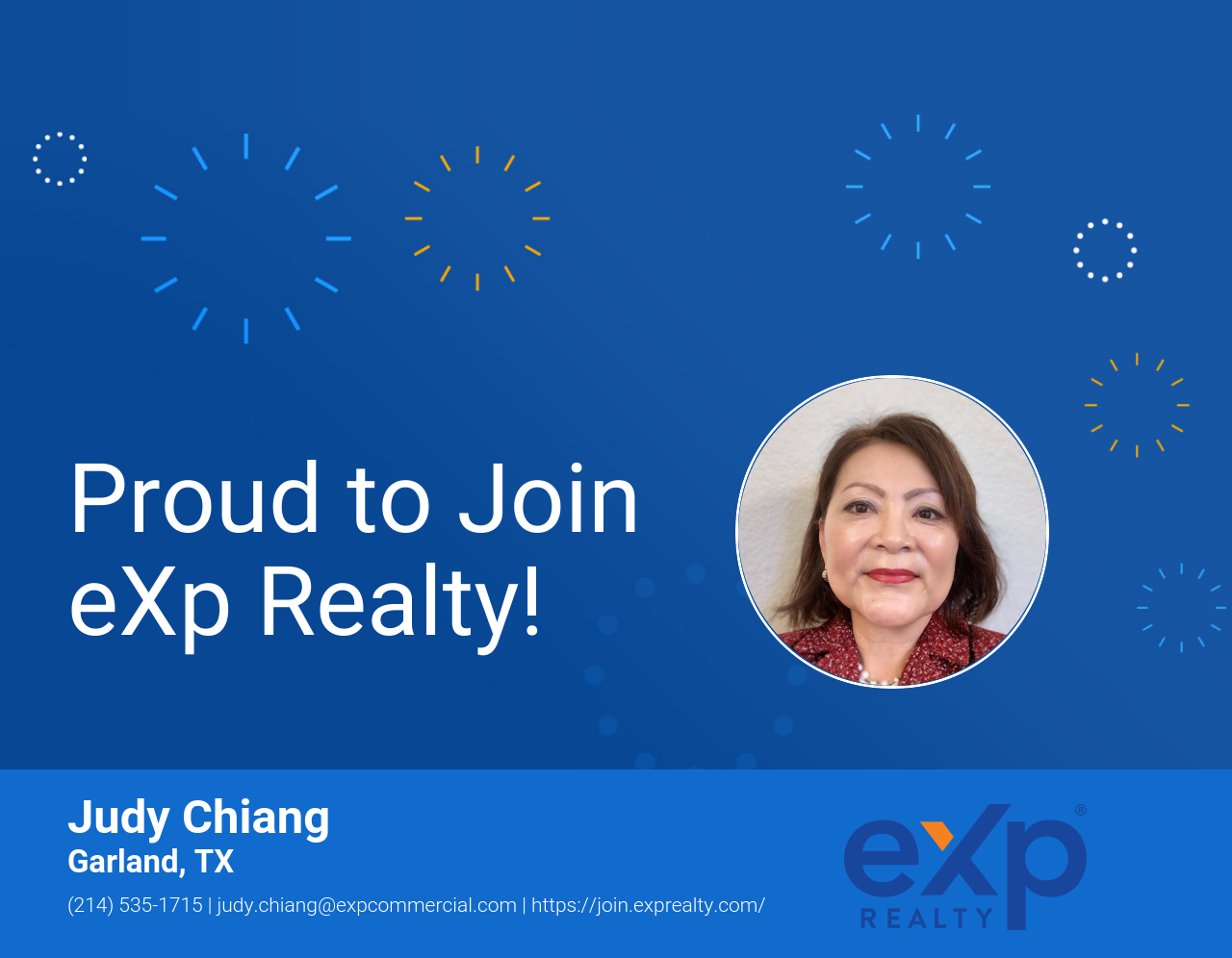 eXp Realty Welcomes Judy Chiang!