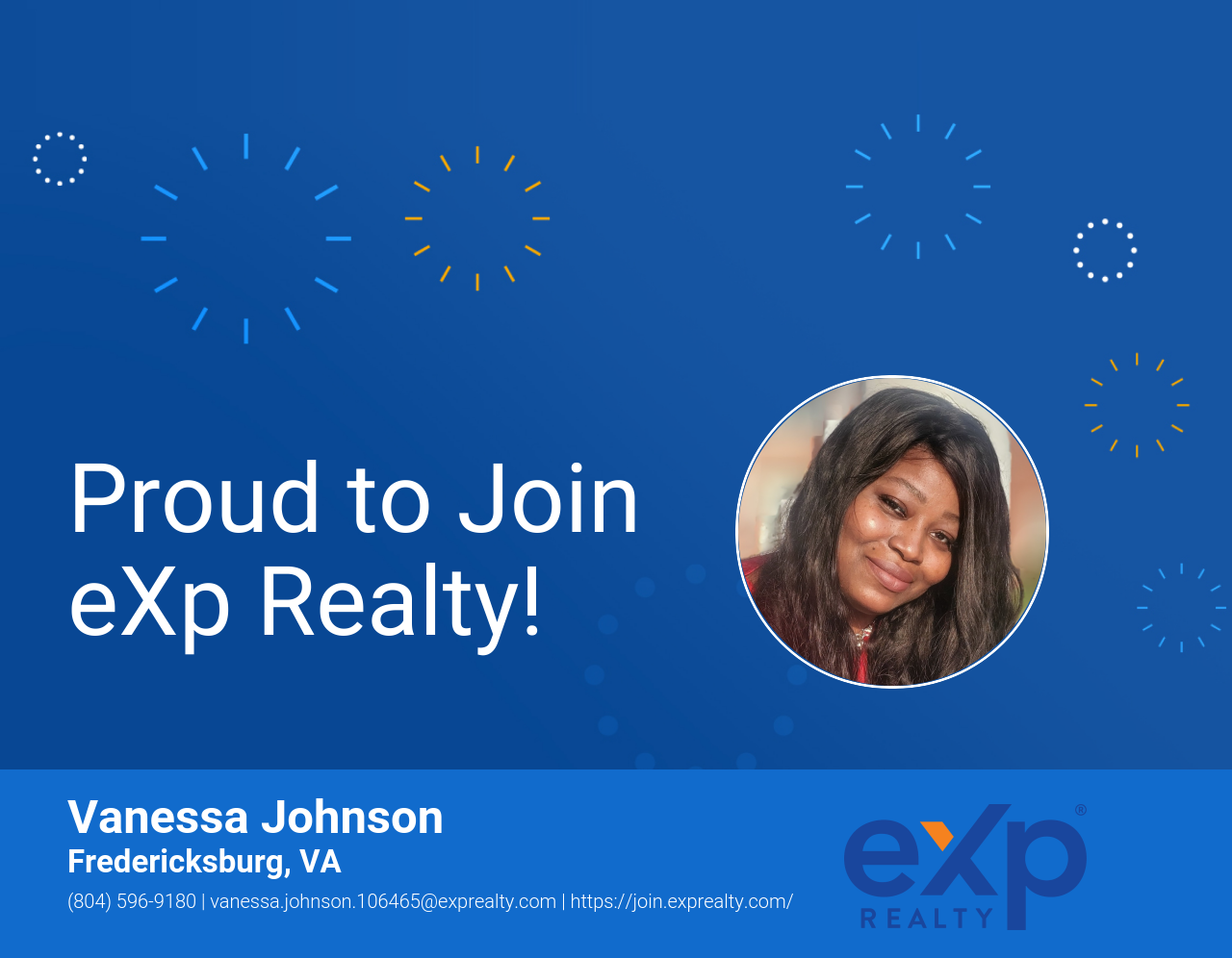 Vanessa Johnson Joined eXp Realty!