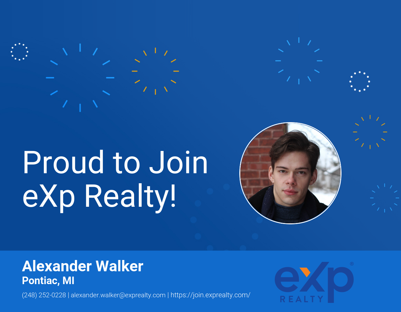 Alexander Walker Joined eXp Realty!