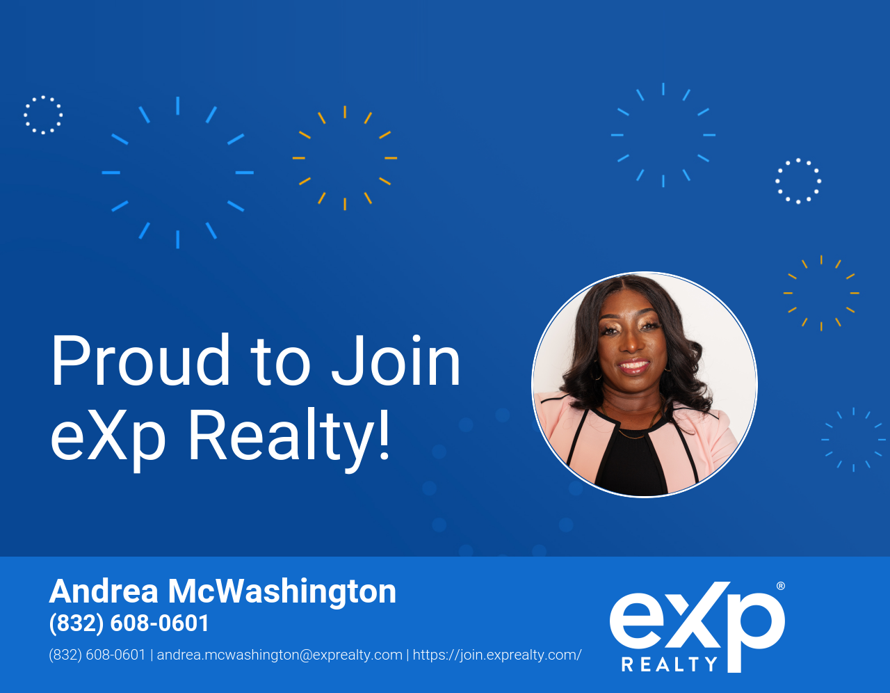 eXp Realty Welcomes Andrea McWashington!