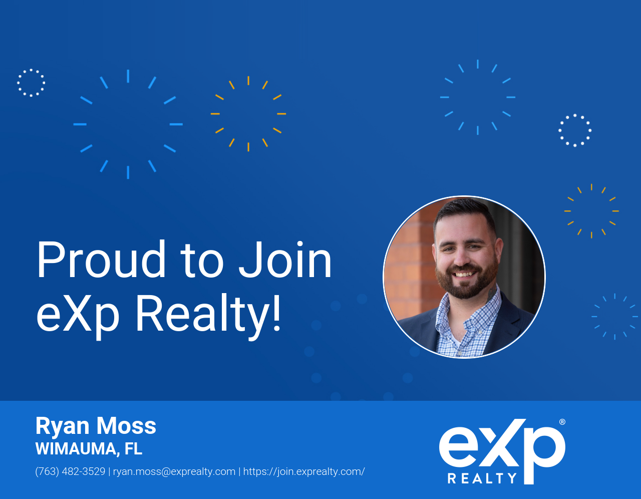 Ryan Moss Joined eXp Realty!