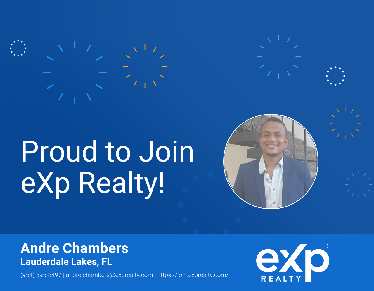 eXp Realty Welcomes Andre Chambers!
