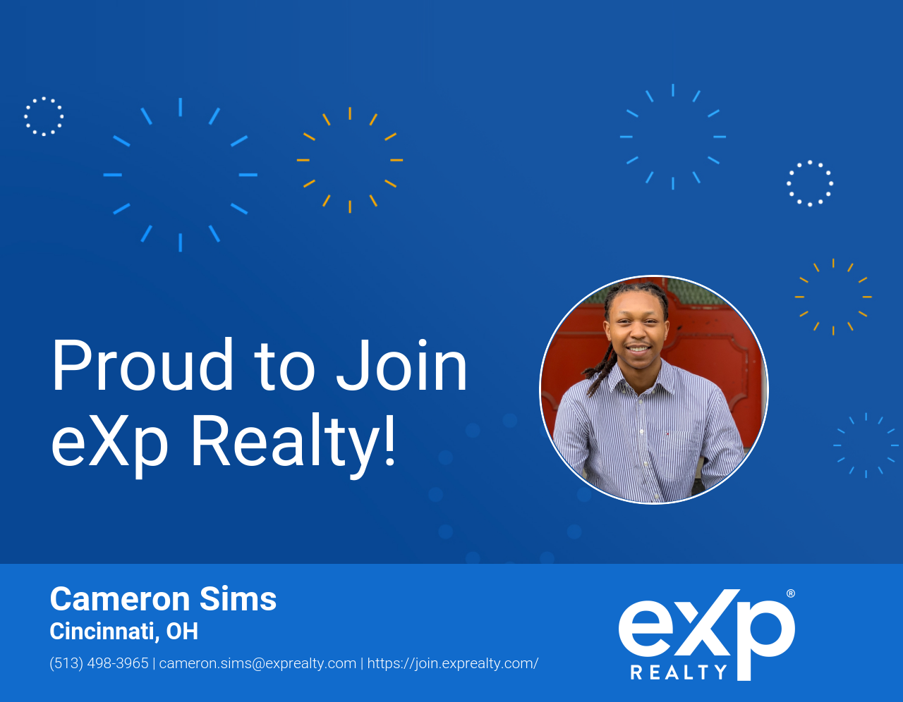 Cameron Sims Joined eXp Realty!