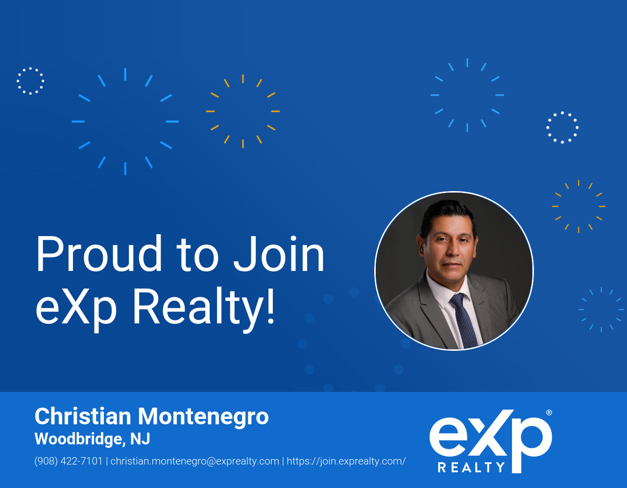 eXp Realty Welcomes Christian Montenegro!