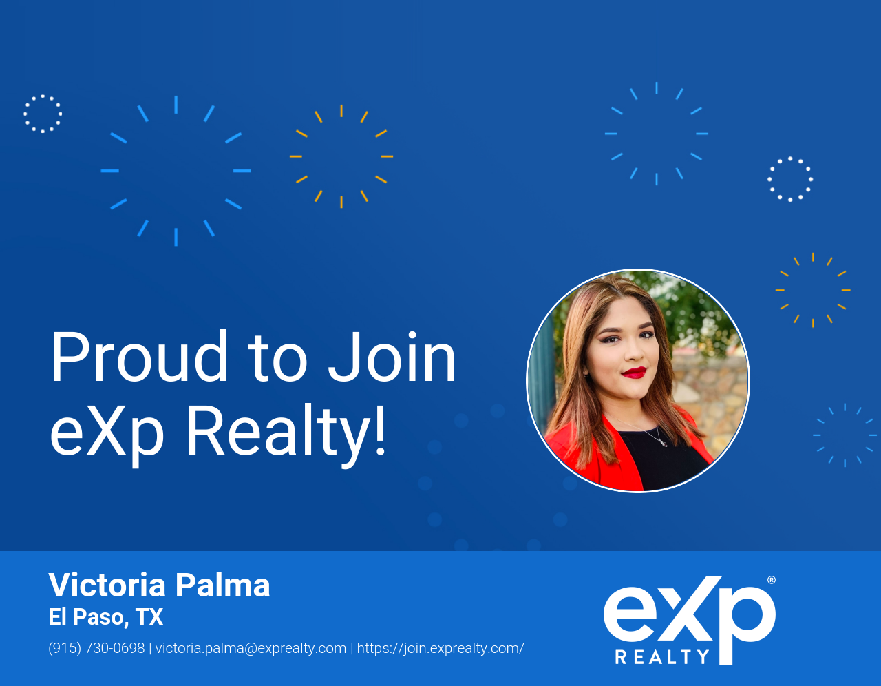 Victoria Palma Joined eXp Realty!
