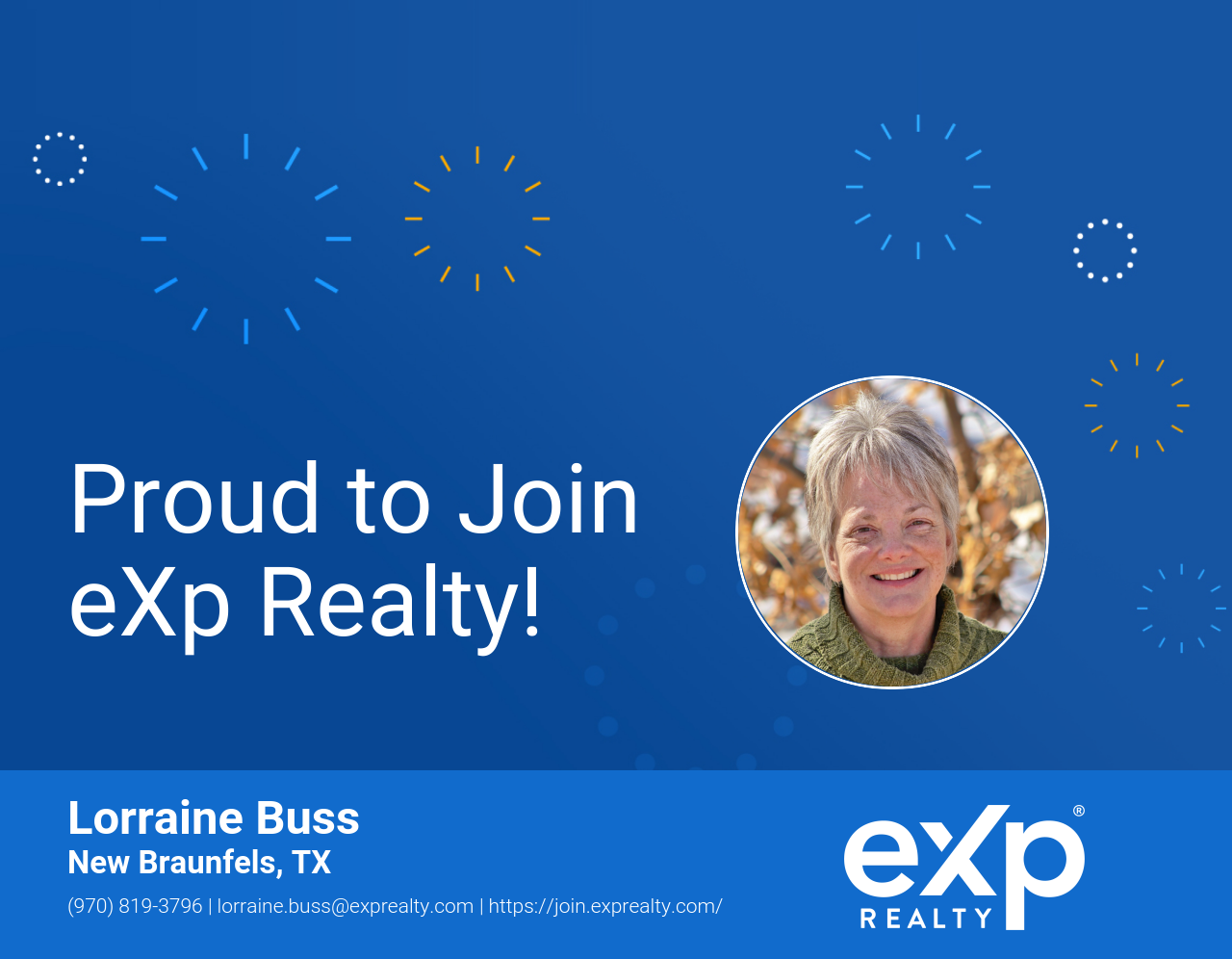 Lorraine Buss Joined eXp Realty!