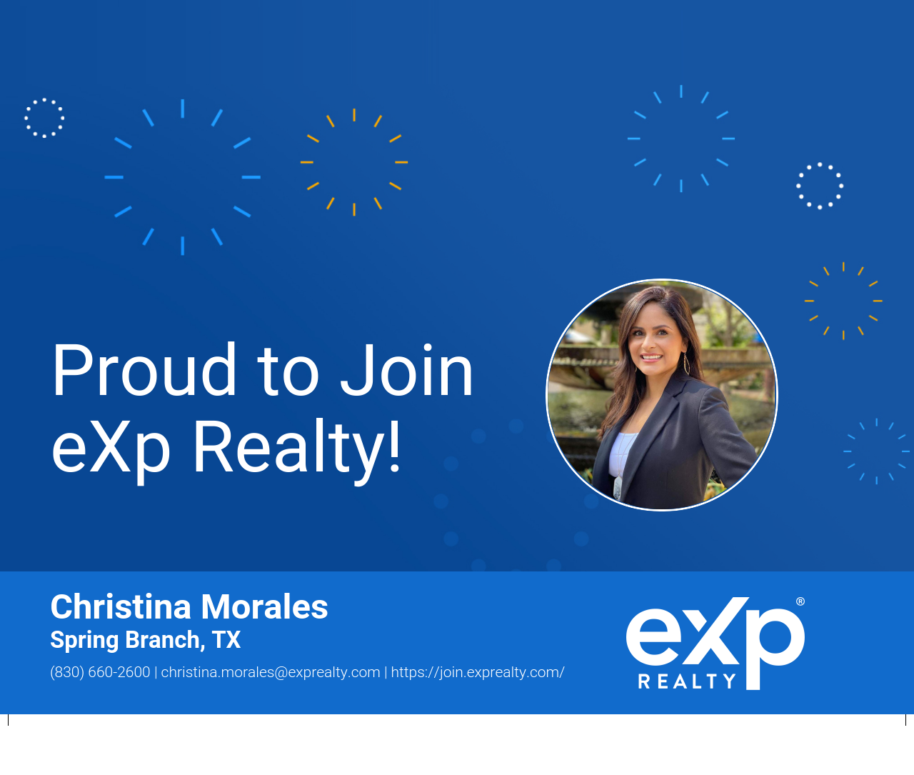 eXp Realty Welcomes Christina Morales!