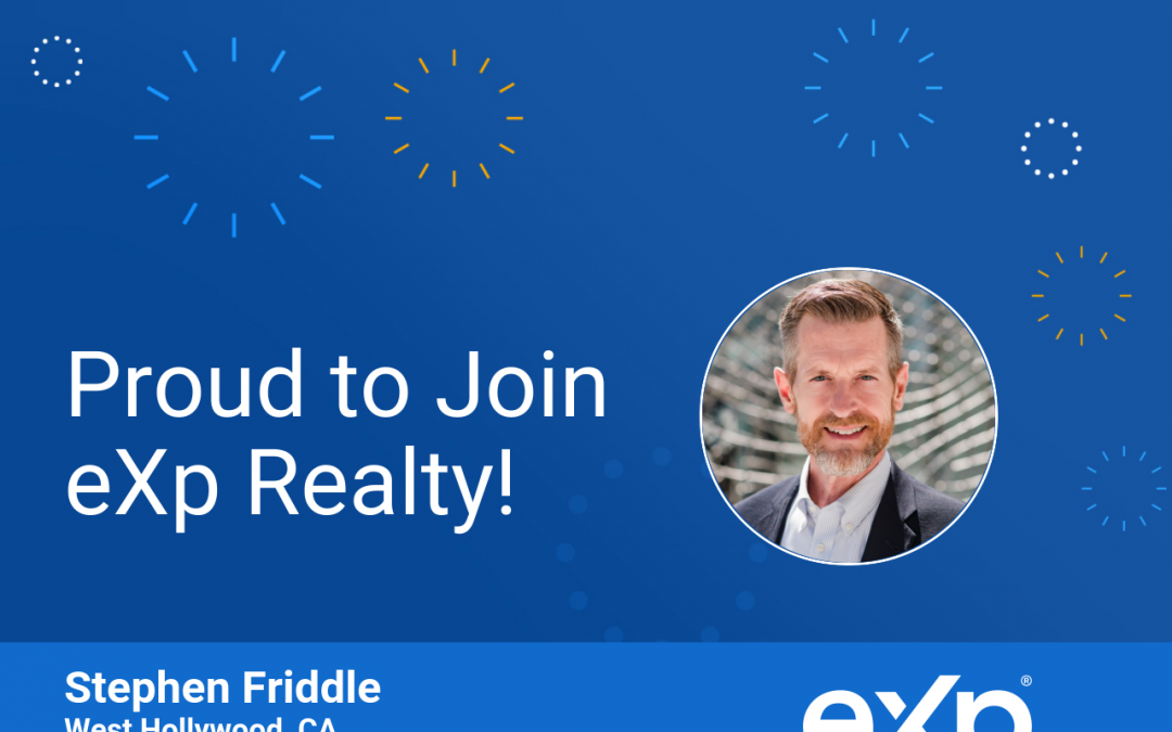 Stephen Friddle Joined eXp Realty!