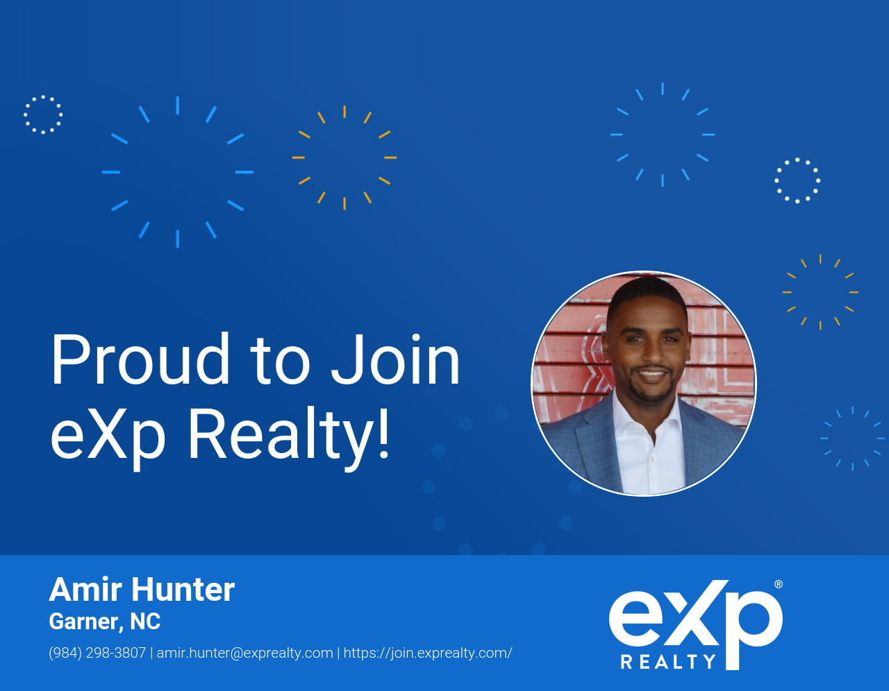 eXp Realty Welcomes Amir Hunter!