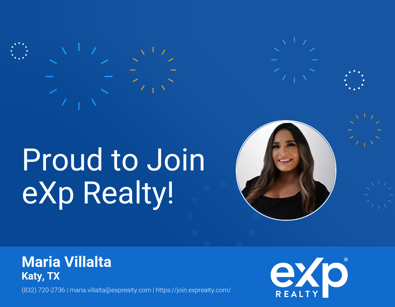 Maria Villalta Joined eXp Realty!