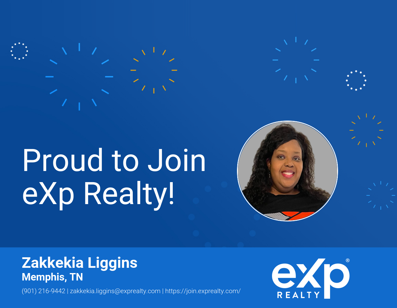 Zakkekia Liggins Joined eXp Realty!