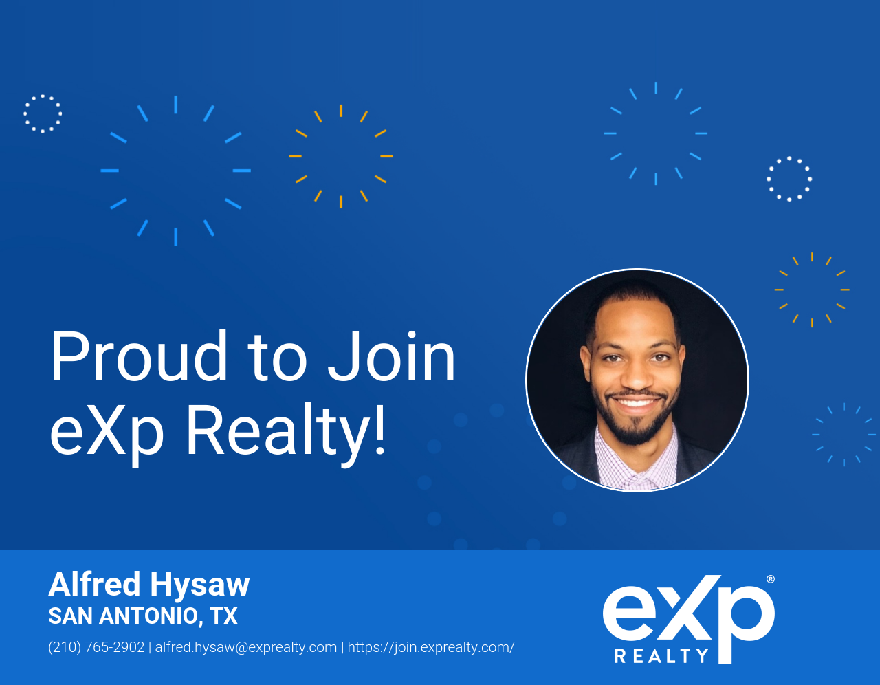 Alfred Hysaw Joined eXp Realty!