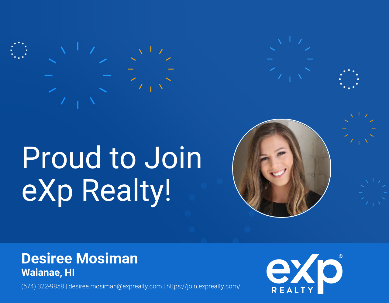 Desiree Mosiman Joined eXp Realty!
