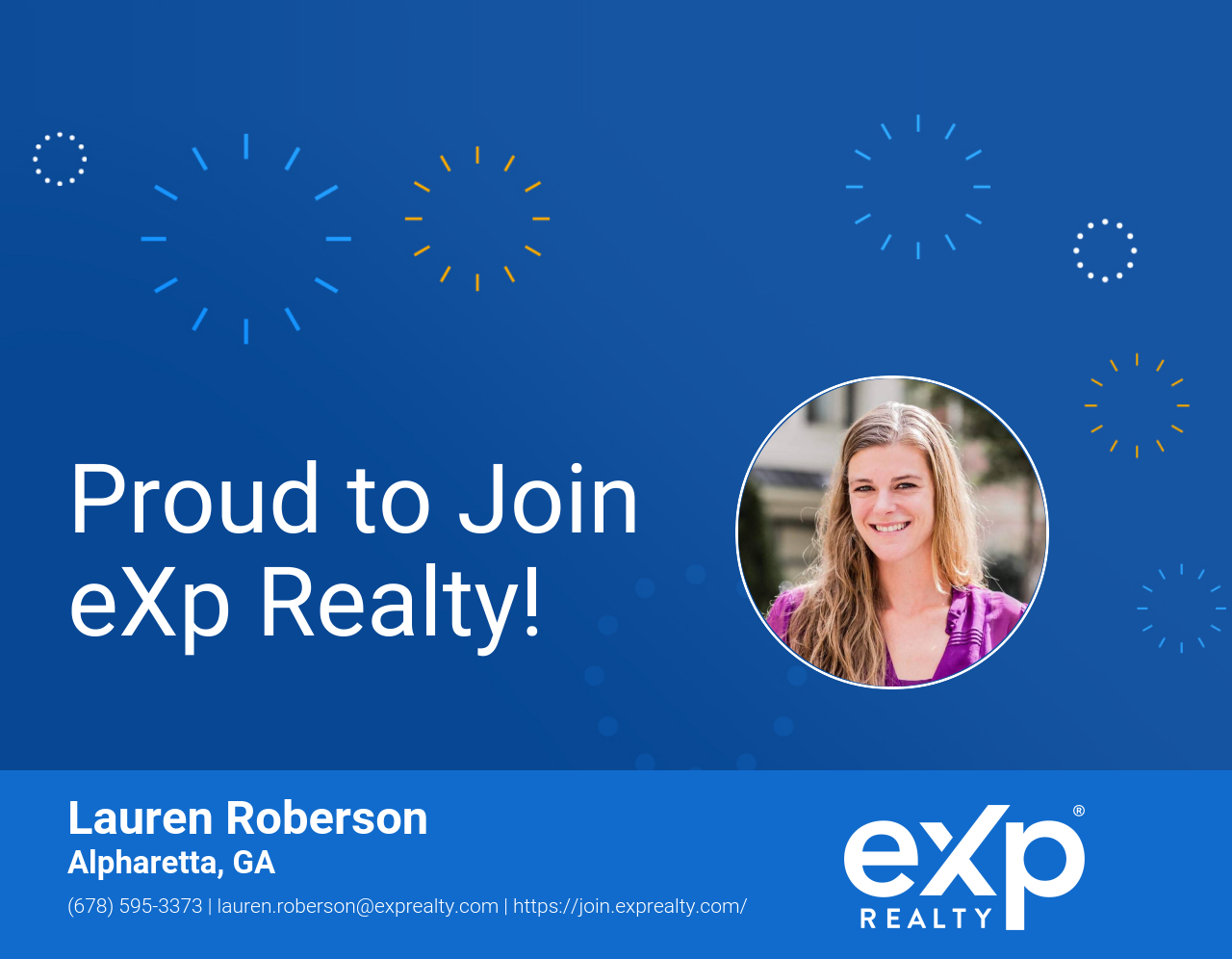 Lauren Roberson Joined eXp Realty!