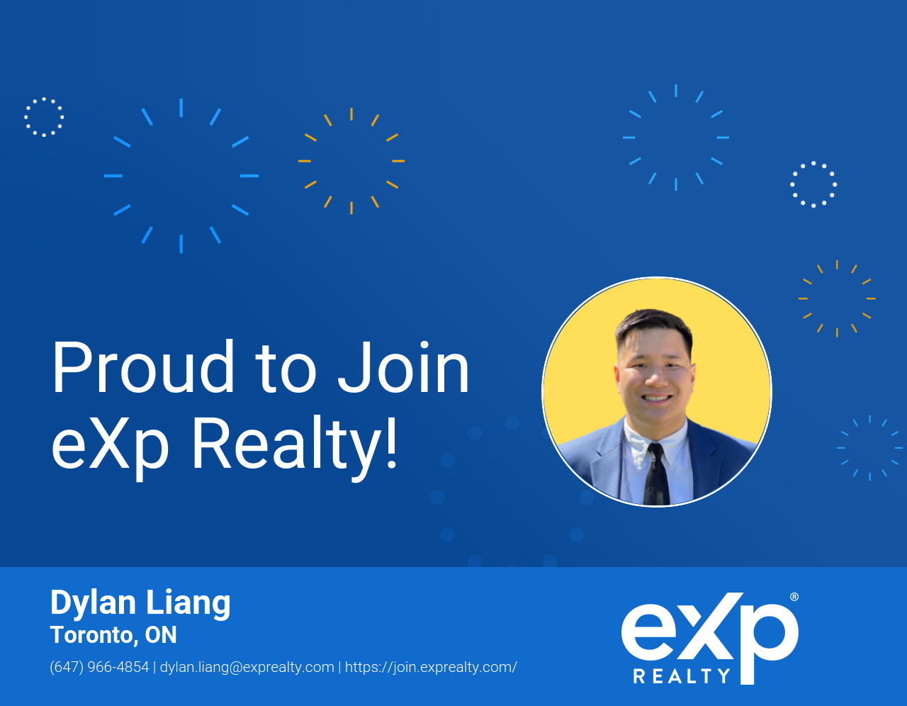Dylan Liang Joined eXp Realty!