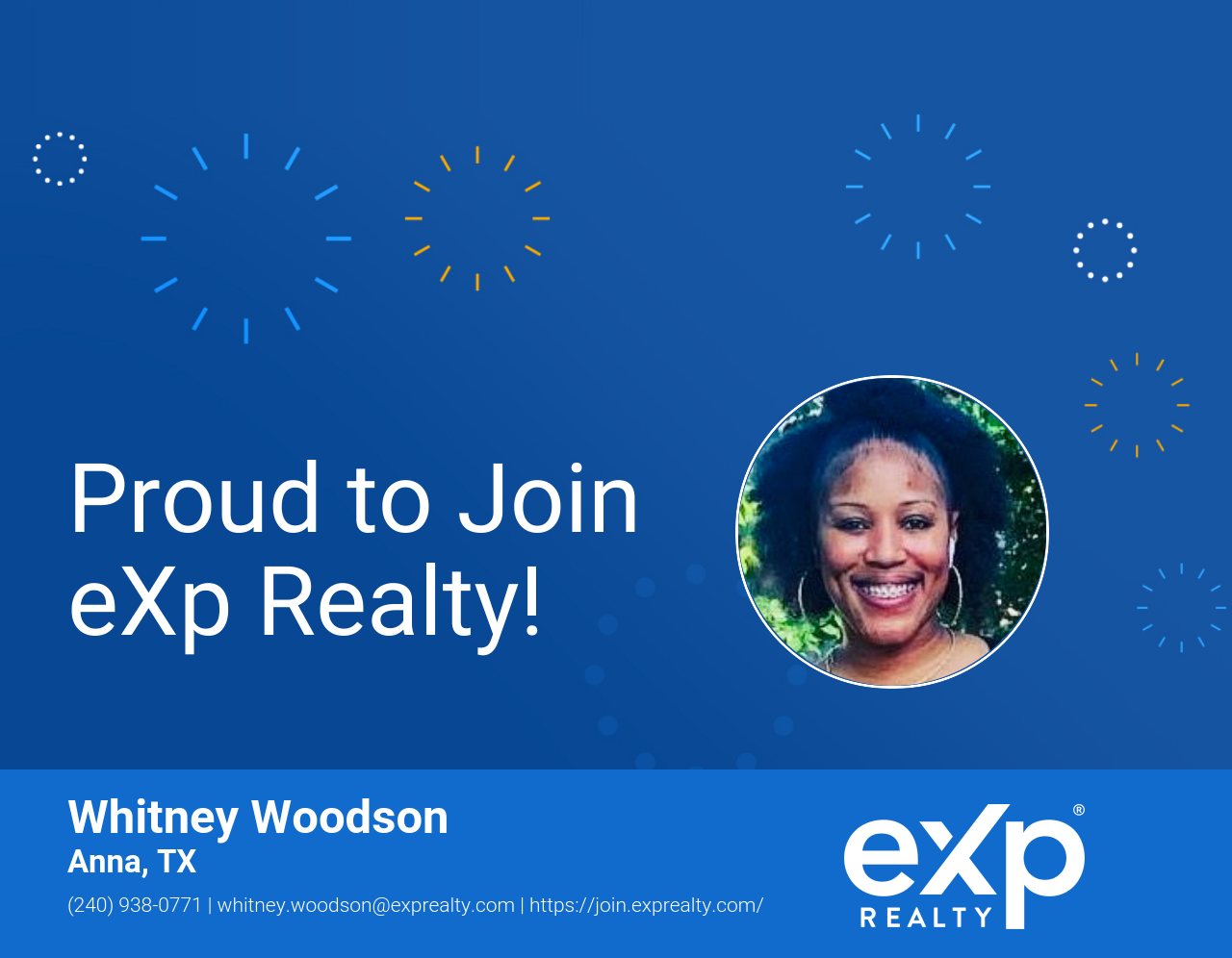 Whitney Woodson Joined eXp Realty!