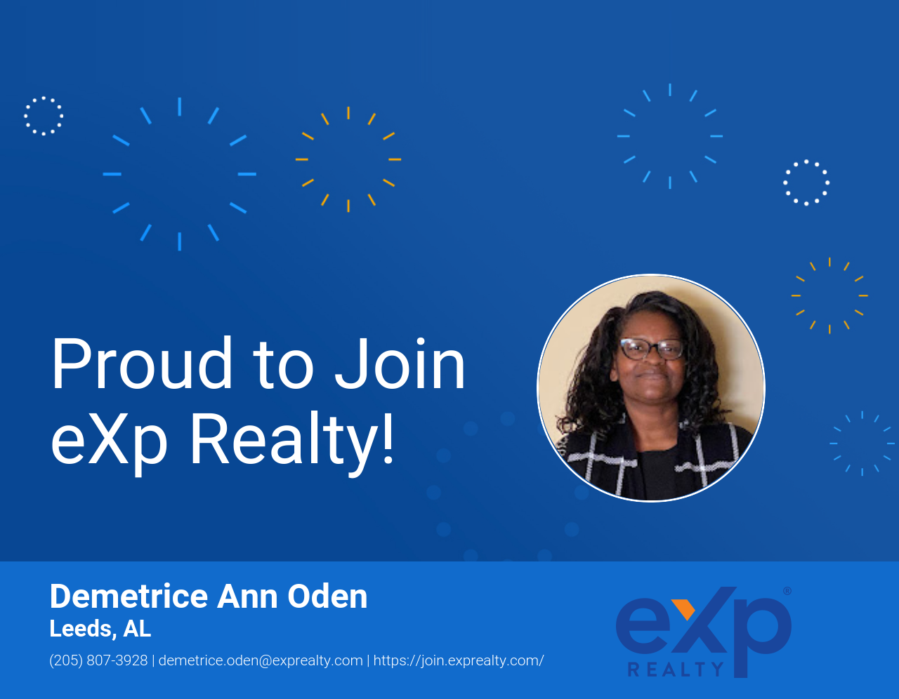 Demetrice Ann Oden Joined eXp Realty!