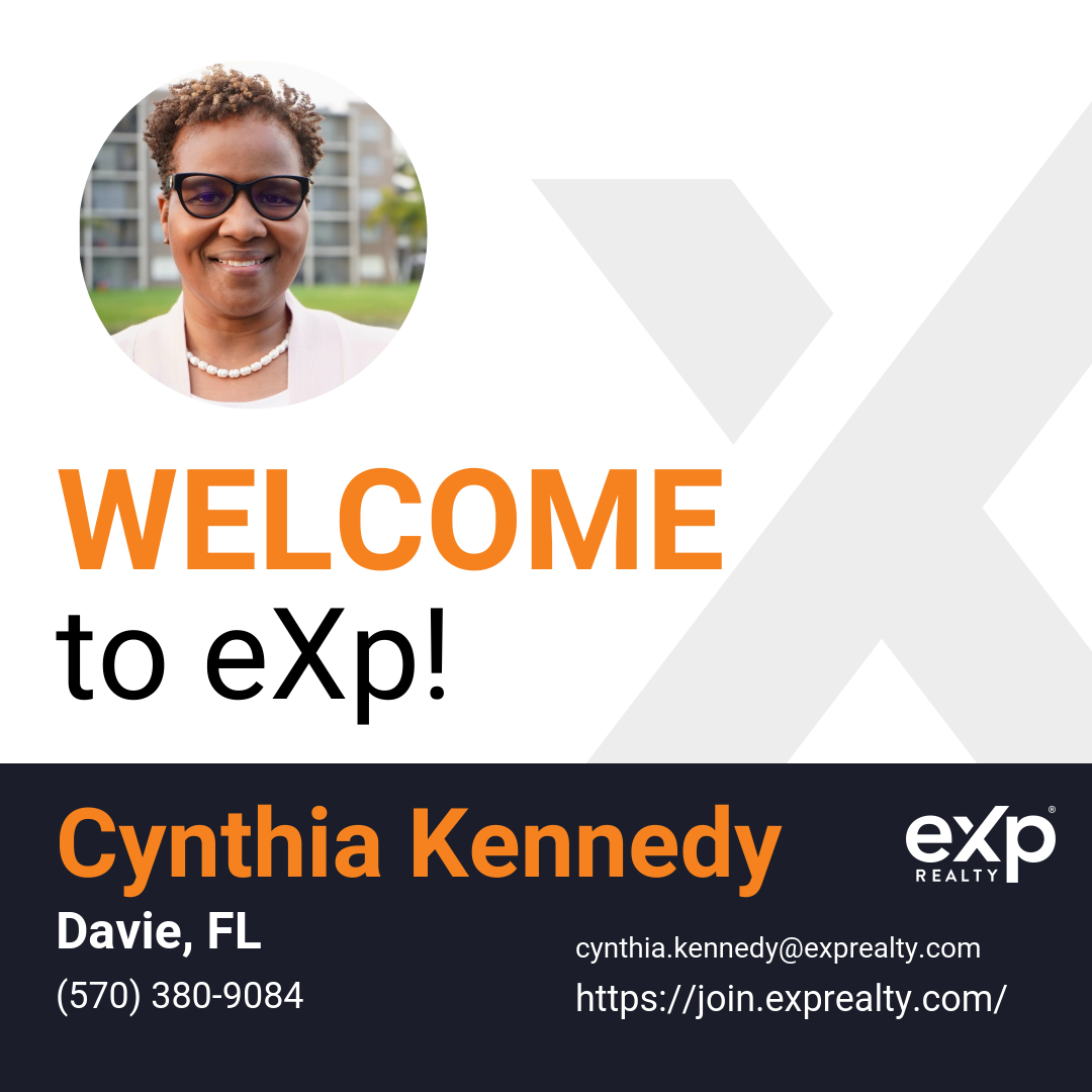 Cynthia Kennedy Joined eXp Realty!!