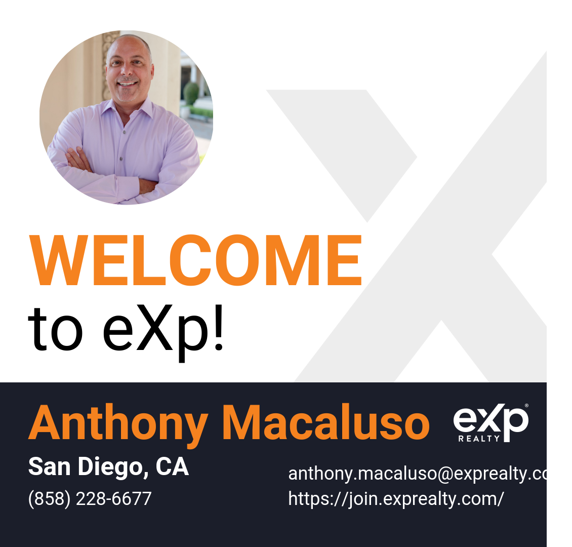Welcome to eXp Realty Anthony Macaluso!