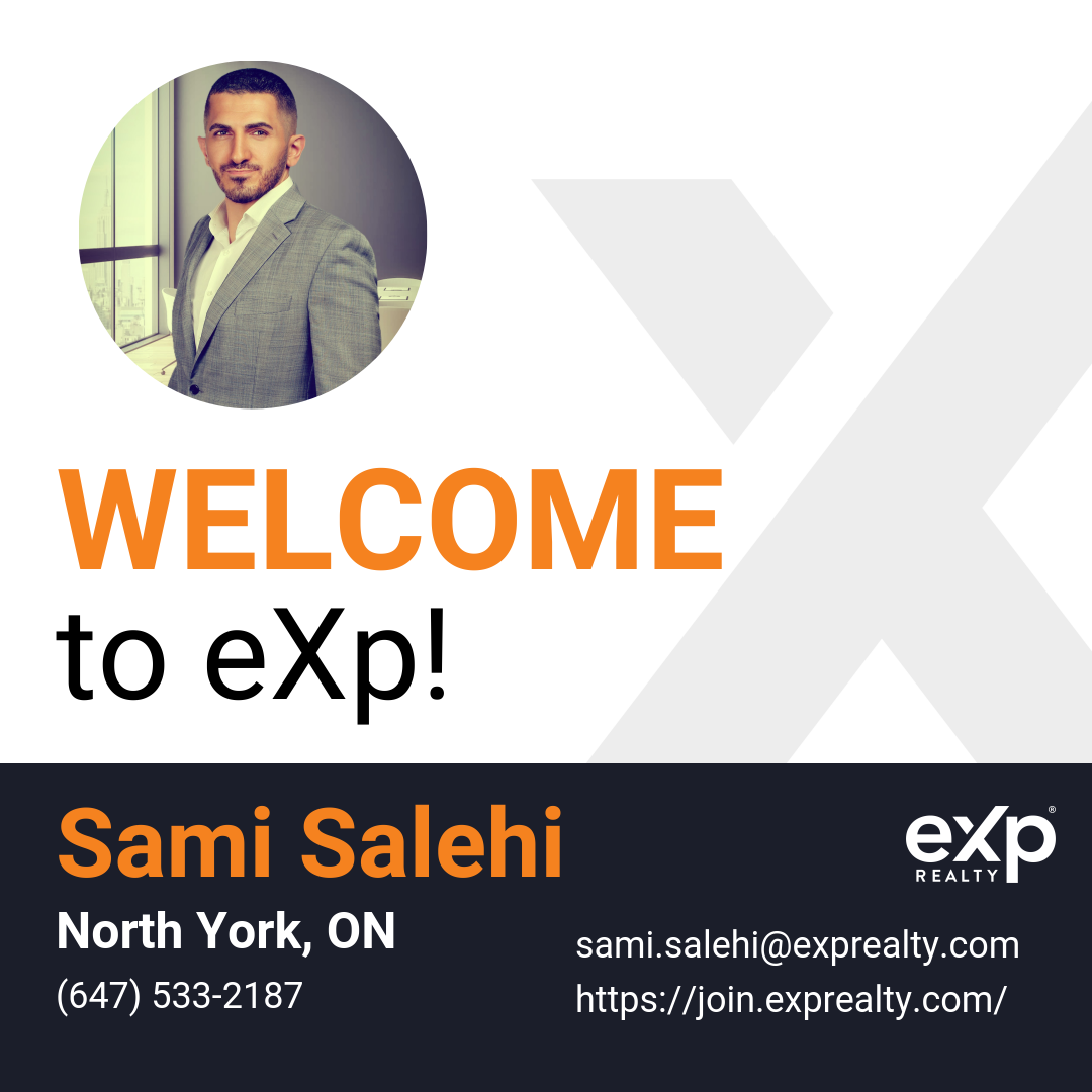 Sami Salehi Joined eXp Realty!!