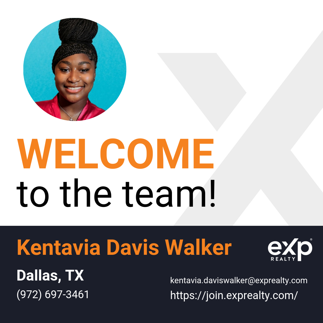 Kentavia Davis Walker Joined eXp Realty!!