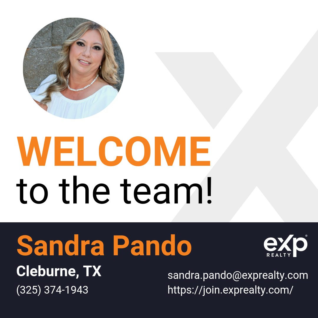 Welcome to eXp Realty Sandra Pando!