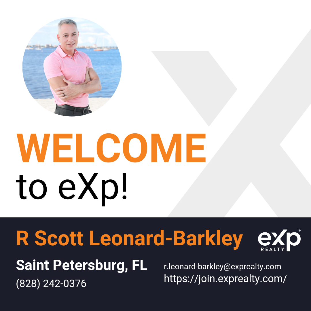 Welcome to eXp Realty R Scott Leonard-Barkley!