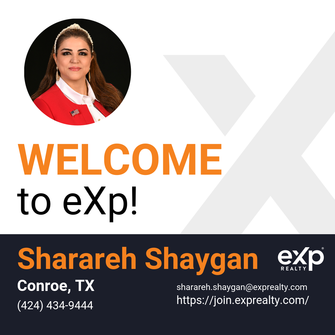 Sharareh Shaygan Joined eXp Realty!!