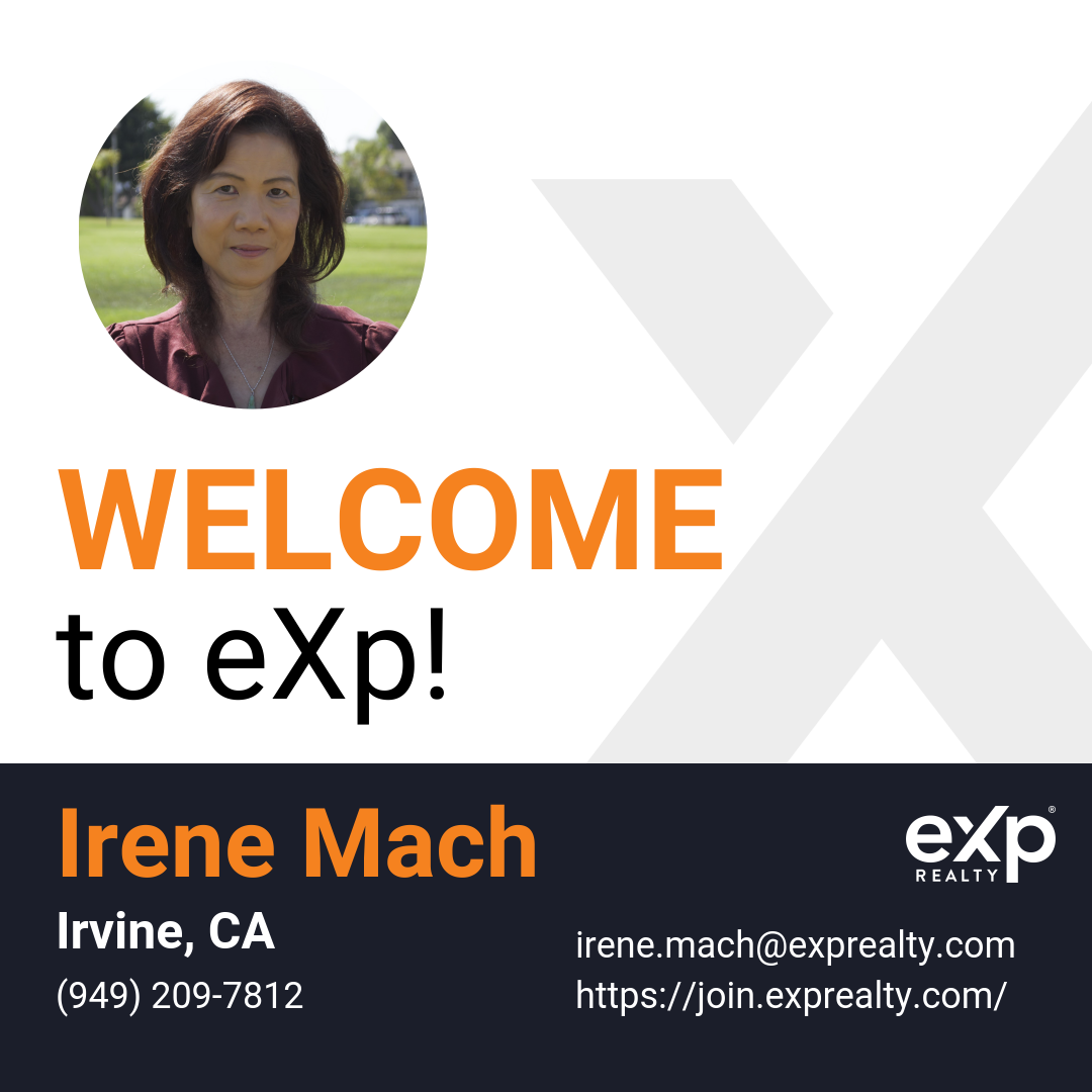 Welcome to eXp Realty Irene Mach!