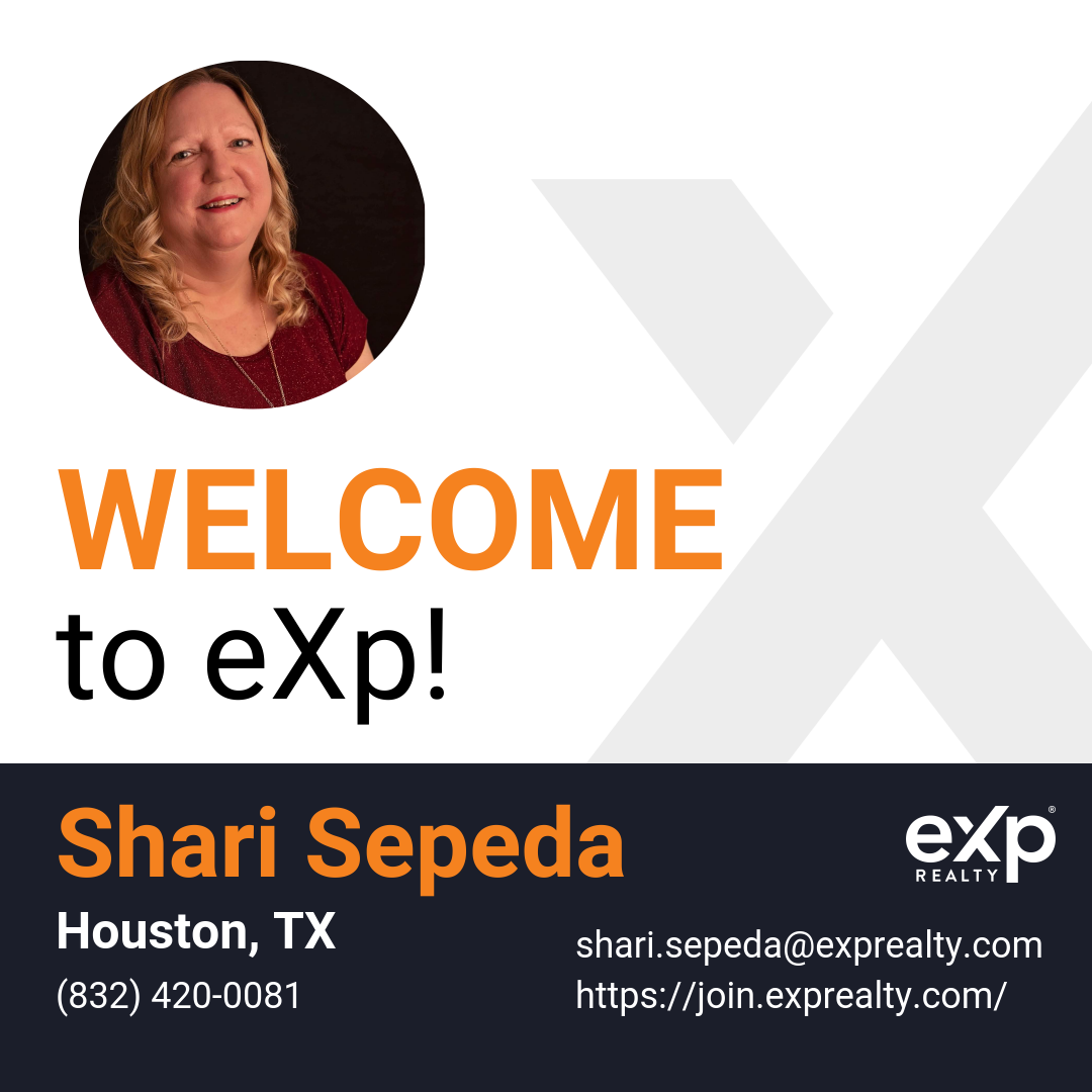 Welcome to eXp Realty Shari Sepeda!