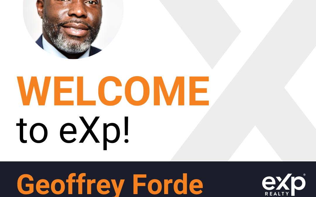 Geoffrey Forde Joined eXp Realty!!