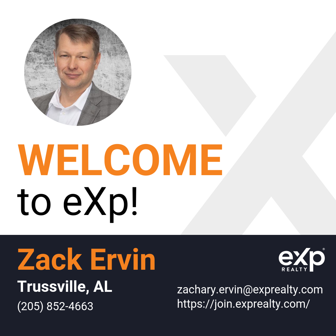 Welcome to eXp Realty Zack Ervin!