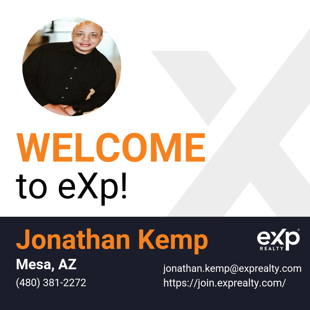 Welcome to eXp Realty Jonathan Kemp!