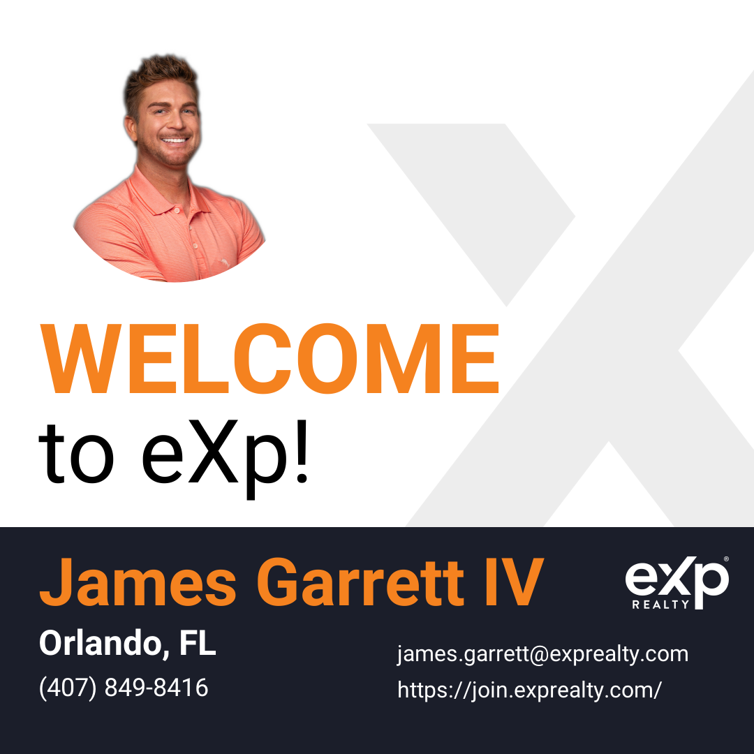 James Garrett IV Joined eXp Realty!!
