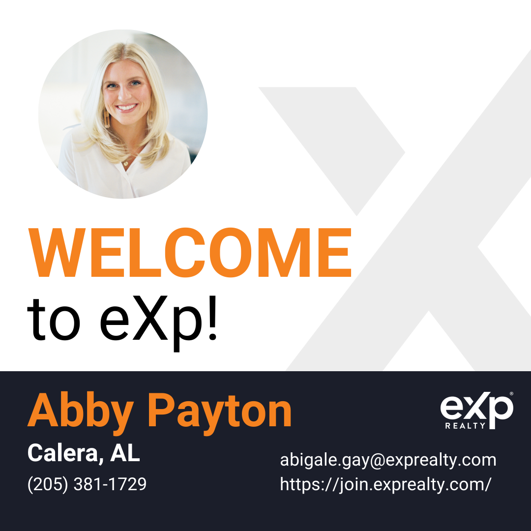 Welcome to eXp Realty Abby Payton!